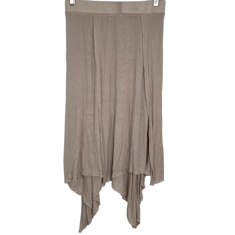 Mystree Handkerchief Skirt Womens Small Midi Lilac Purple Stretch Hi Lo Edge